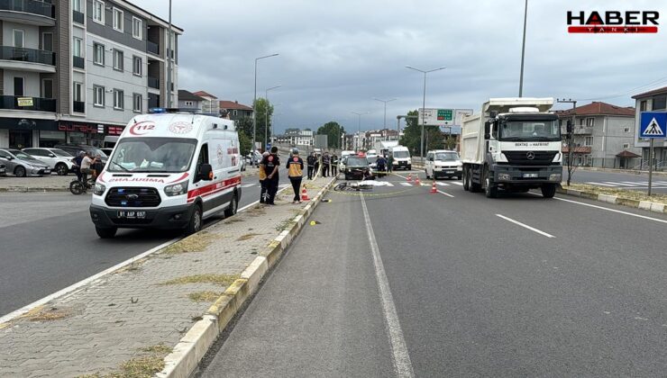 Düzce'de minibüsün çarptığı bisikletli öldü