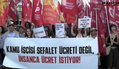 Kamu işçileri, İstanbul’da ses yükseltti
