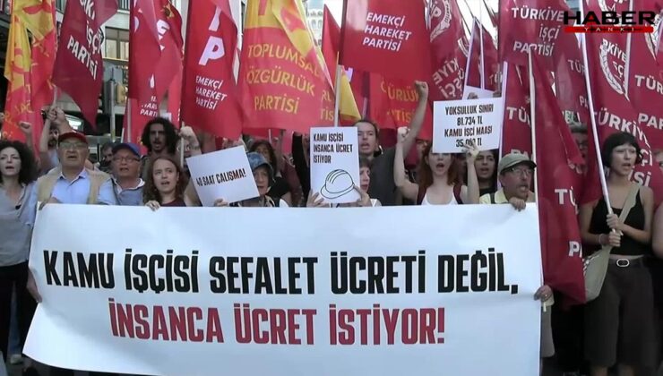 Kamu işçileri, İstanbul’da ses yükseltti