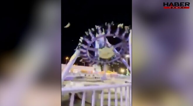 Lunaparkta katliam gibi olay: Devasa oyuncak yere çakıldı