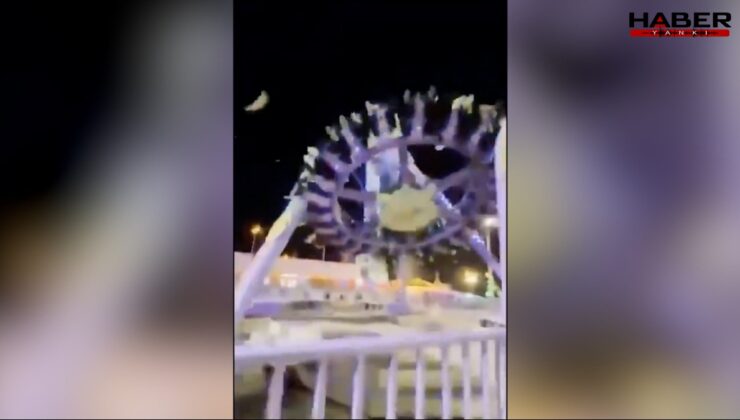 Lunaparkta katliam gibi olay: Devasa oyuncak yere çakıldı