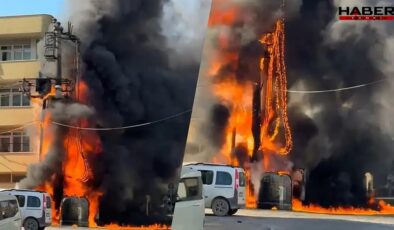 Mahallenin ortasındaki trafo bomba gibi patladı! Büyük panik yaşandı