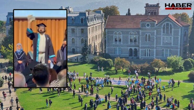 Mezuniyet töreninde İmamoğlu'nu hatırlatıp diplomasını yırttı!