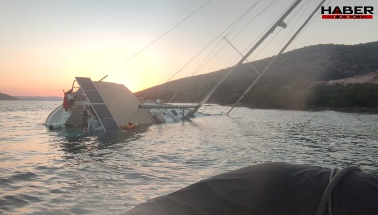 Muğla’da yelkenli tekne karaya oturdu: 5 kişi kurtarıldı