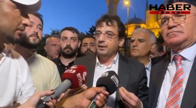 Saraçhane'de gergin anlar! Polisten CHP'li vekile müdahale
