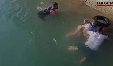 Sulama kanalına düşen çocuğun imdadına vatandaşlar yetişti: O anlar kamerada