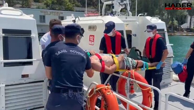 Tekneden denize atlayan turist bayıldı, boğulmaktan son anda kurtarıldı