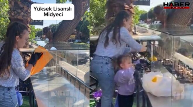 Yüksek lisanslı anne midyeci oldu! O anlar sosyal medyada bol etkileşim aldı