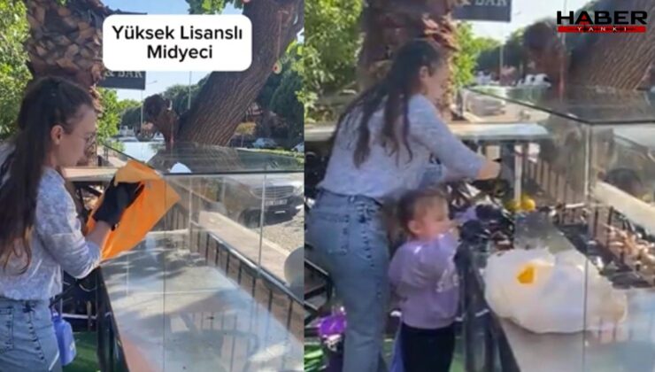 Yüksek lisanslı anne midyeci oldu! O anlar sosyal medyada bol etkileşim aldı