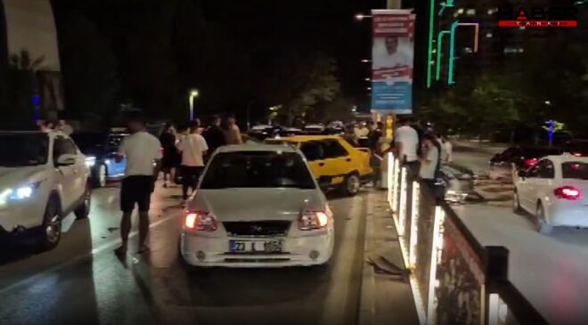 7 araç birbirine girdi, ortalık savaş alanına döndü