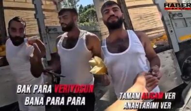 Anahtarını alıp kavun satmaya çalıştılar! O anlar sosyal medyada gündem oldu