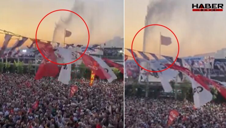 Aydın mitinginde fıskiye krizi!