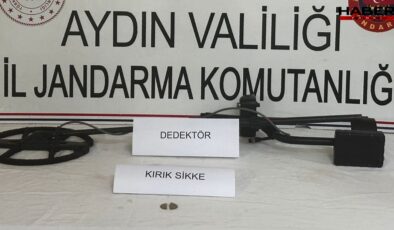 Aydın'da kaçak kazı yapan 5 kişi suçüstü yakalandı