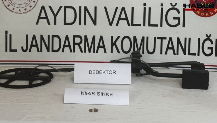 Aydın'da kaçak kazı yapan 5 kişi suçüstü yakalandı