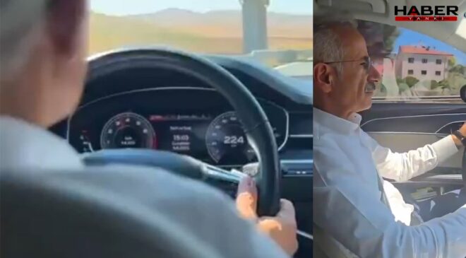Bakan Uraloğlu hız yaptığı anları paylaştı, sosyal medyadan tepki yağdı