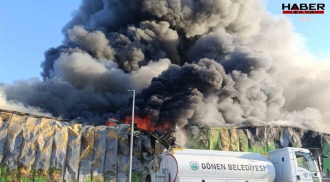Balıkesir Gönen'de fabrika yangını: 2 kişi hayatını kaybetti