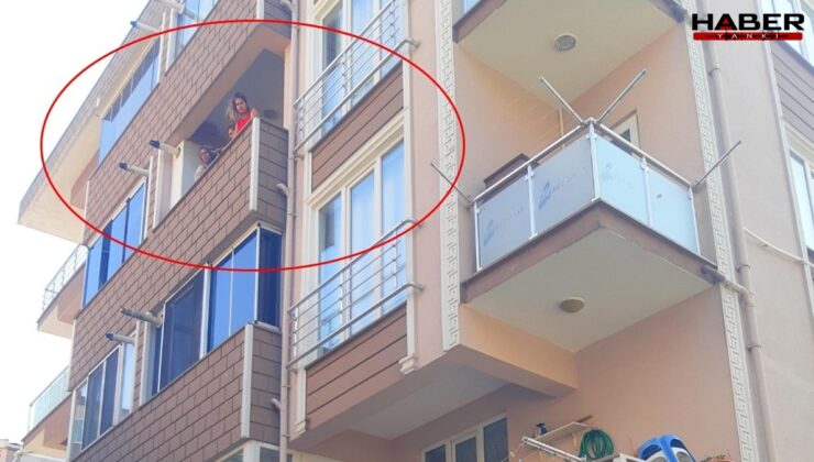 Balıkesir'de balkondan düşen kadın can verdi