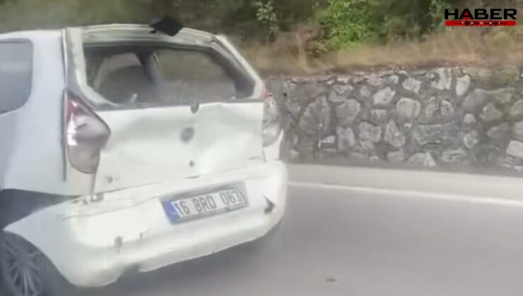 Bursa'da kamyonet ile otomobil çarpıştı: 4 yaralı