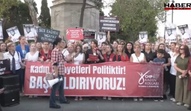 CHP'li kadınlardan Beşiktaş'ta eylem
