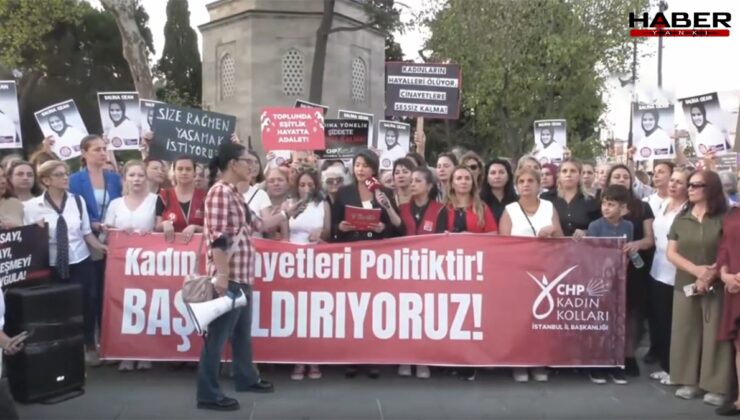 CHP'li kadınlardan Beşiktaş'ta eylem