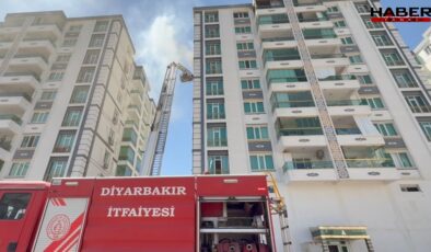 Diyarbakır'da 8 katlı binada yangın: Binadakiler tahliye edildi