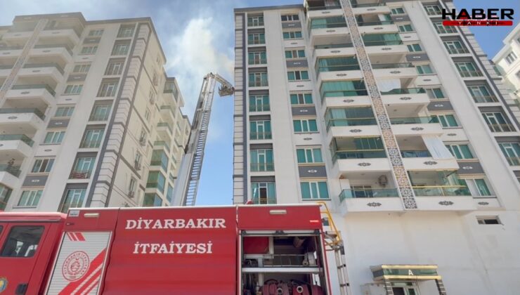 Diyarbakır'da 8 katlı binada yangın: Binadakiler tahliye edildi