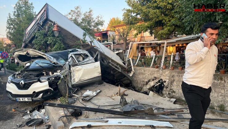 Freni patlayan kamyon, 10 aracı biçti: 3 yaralı