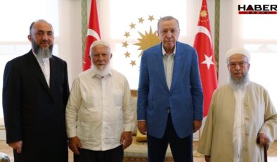 İsmailağa Tarikatı lideri, Cumhurbaşkanı Erdoğan'ı ziyaret etti
