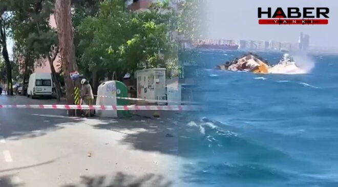 İstanbul'da fırtına hayatı olumsuz etkiledi; ağaçlar devrildi, denizde can pazarı yaşandı