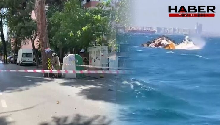 İstanbul'da fırtına hayatı olumsuz etkiledi; ağaçlar devrildi, denizde can pazarı yaşandı