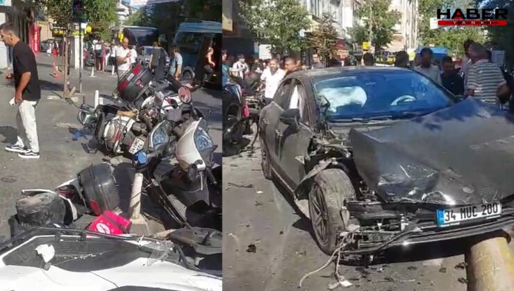Kağıthane’de hatalı sollama faciası: 10 aracı biçti, ortalık savaş alanına döndü