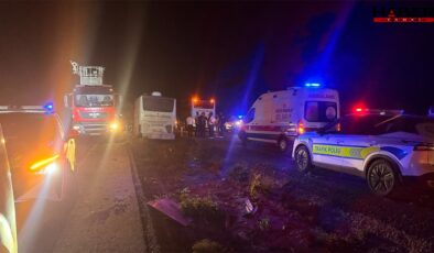Kayseri'de yolcu otobüsü devrildi: Ölü ve çok sayıda yaralı var