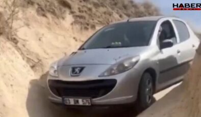 Navigasyon yanılttı; Sürücü peribacalarına daldı