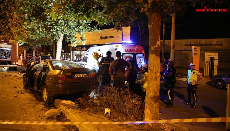 Otomobil ağaca çarptı, 2 kişi hayatını kaybetti