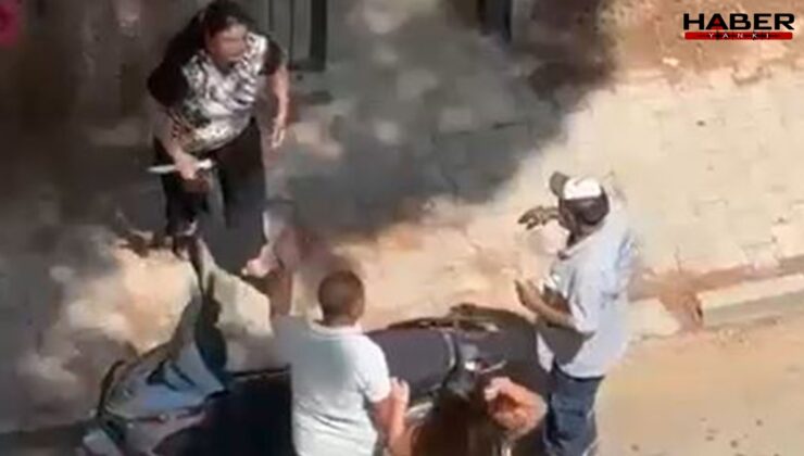 Sokak ortasında anne dehşeti: Kızını bıçakla kovaladı