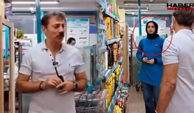 Zincir markette şaşırtan an: AKP'li belediye başkanı cevap karşısında dondu kaldı