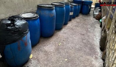 Adana'da 3 bin 650 litre sahte içki ele geçirildi