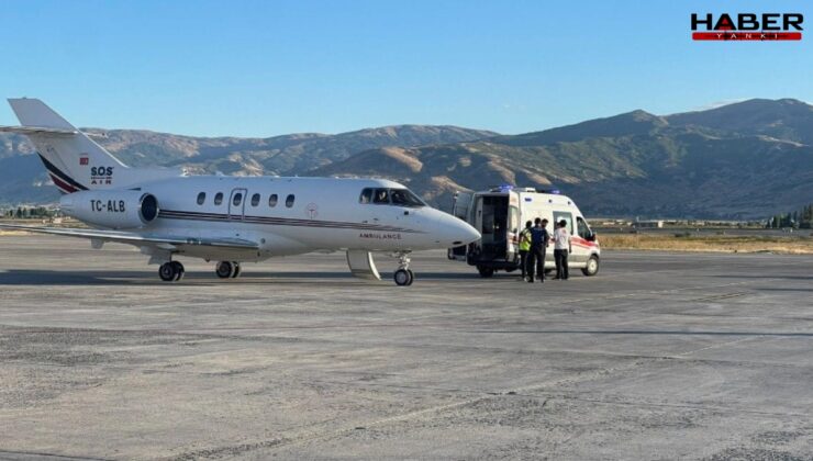 Ambulans uçak 89 yaşındaki hasta için havalandı