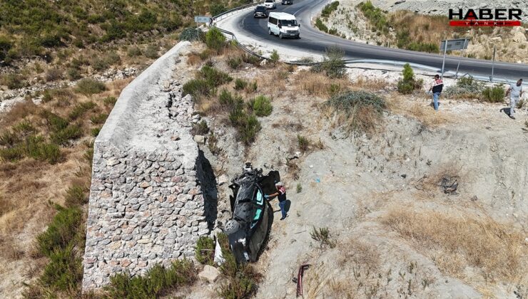 Antalya'da devrilen araçta 1 kişi öldü, 1 kişi ağır yaralandı
