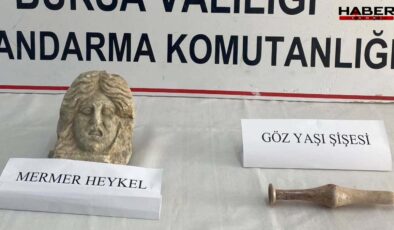 Bursa'da şüphe üzerine durdurulan araçtan tarihi eserler çıktı