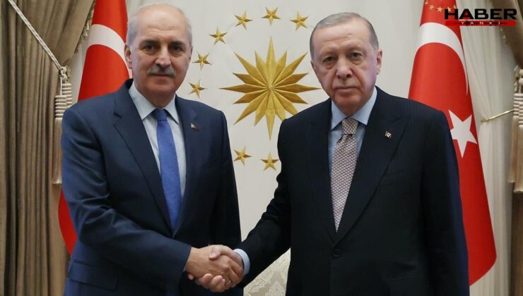 Cumhurbaşkanı Erdoğan, TBMM Başkanı Numan Kurtulmuş'u kabul etti