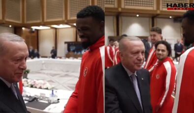 Erdoğan ile milli basketbolcu Adem Bona arasında ilginç diyalog: Türkçeyi de kaptı