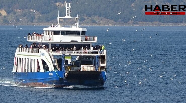 Feribot seferleri fırtına nedeniyle iptal edildi