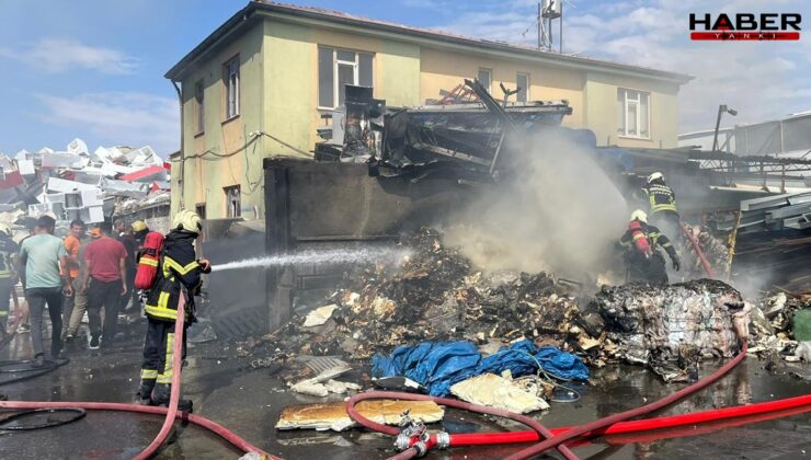Kayseri’de hurdacıda yangın