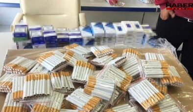 Kayseri'de 640 paket kaçak sigara ele geçirildi