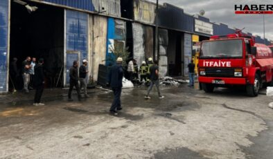 Kayseri'de yangın: İş yerleri zarar gördü