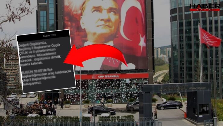 Kayyum kararının ardından CHP'lilere gönderilen mesaj