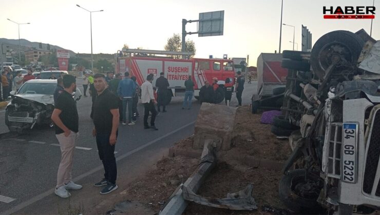 Minibüs devrildi, ortalık savaş alanına döndü: 15 yaralı