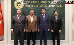 Muharrem İnce ve Mehmet Gürel'den Bakan Kurum'a ziyaret
