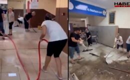 Okulun tüm temizliğini öğretmenlere yaptırdılar